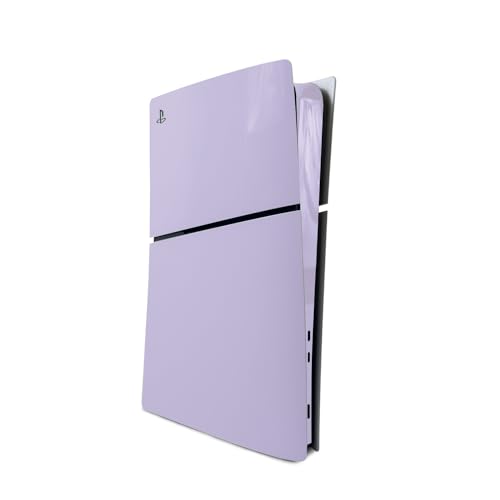 MightySkins Skin Compatible with PlayStation 5 Slim Digital Edition Console Only - Solid Lilac | Protective, Durable, and Unique Vinyl Decal wrap Cover | Easy to Apply | Made in The USA - color: Solid Lilac, size: Playstation 5 Slim Digital Edition Consol
