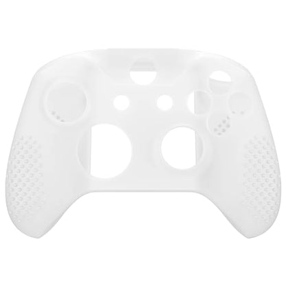eXtremeRate PlayVital Soft Anti-Slip Glow in Dark - Green Silicone Controller Cover Skins and Black Thumb Grips Caps Protective Case for Xbox One X S Controller - color: Glow in Dark - Green