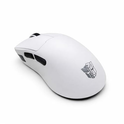 Transformers Gaming Mouse GM04 Pro, Wireless Gaming Mouse Tri-Mode Bluetooth/2.4G/Wired, 53g Ultra-Light, 24,000 DPI PAW3311 Sensor, RGB, 1000Hz, Rechargeable PC Gaming Mouse (White) - color: White