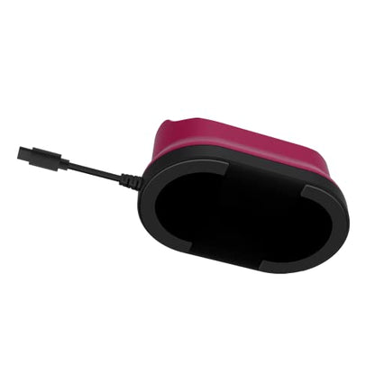 PDP Gaming PlayStation 5 METAVOLT Dual Charging Station for 2 Wireless PS5 Controllers (Cosmic Red) - color: Cosmic Red