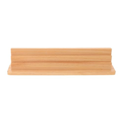 Ipetboom Wooden Playing Card Holder Tray Space-Saving Display with Natural Wood Grain for Evenings and Game Rooms