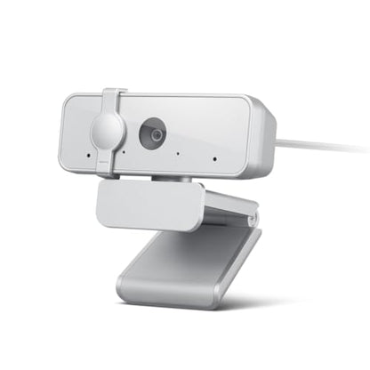Lenovo 310 FHD Webcam, 1080p, FHD Resolution @30 FPS, Plug-and Play USB Connectivity, 1.8M Cable, 2 Integrated Microphones, External Privacy Shutter, White - color: White, style: 310 FHD