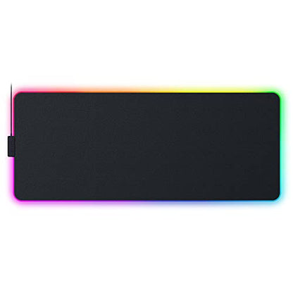 Razer Strider Chroma Hybrid Gaming Mouse Mat with Chroma RGB | Hybrid Soft/Hard Mat, 19 Razer Chroma RGB Lighting Zones, Warp and Water-Resistant, Anti-Slip Base, Seamless Edges - color: Chroma, size: 16.1L x 37W inches