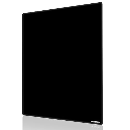 gogofree Glass Mousepad for Gaming, Ultra Smooth Mouse Mat with Hard Surface, Large Tempered Glass Mouse Pad Precision Speed Control for Games and Office (Black, 11.8" L x 9.3" W) - color: Black, size: 11.8L x 9.3W inches