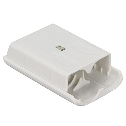 Game Console 360 Battery Cover, Wireless Controller Replacement ABS Plastic Shell Case for Game Console 360 Controller Battery Pack, Durable (White) - color: White