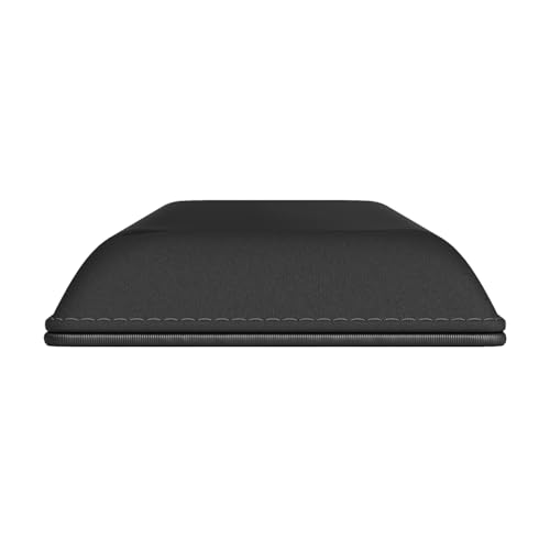 GLORIOUS Gaming Padded Keyboard Wrist Rest (Compact, 1" Thick) - Anti-Fray Stitched Edges, Smooth Cloth Surface, Anti-Slip Rubber Base, Medium Firmness, 13" x 4" x 1" - Black