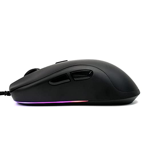 Gamesense Meta Ultra Lightweight Wired Gaming Mouse - PixArt 3360 - 65grams - 12,000 DPI - 60,000,000 clicks on All Buttons - No Holes