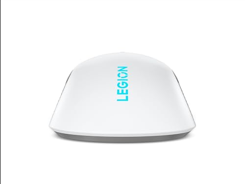 Lenovo Legion M600 RGB Wireless Gaming Mouse – 16,000 DPI, 9 Programmable Buttons, 200-Hour Battery Life, 50-Million Clicks Durability – Ambidextrous Computer Mouse (Stingray) - color: Stingray, size: Large | Ambidextrous, style: M600
