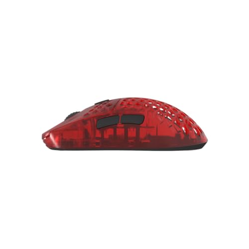 G-Wolves HTX ACE Wireless Gaming Mouse (Honeycomb, Ruby Red) - color: Ruby Red, style: Honeycomb