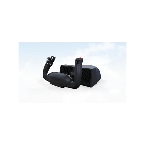 Honeycomb Alpha Flight Controls Lite and Bravo Throttle Quadrant (2 Items) | Alpha Lite 180 Degree Yoke, Bravo Lite 4 Interchangeable Levers, Trim Wheel, LED Gear Indicator, USB-C, Pc and Mac