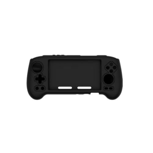 Gamepad Protective Sleeve for ANBERNIC RG556 Drop Protection Cover RG556 Silicone Case Gaming Console Housing Shell (Black) - color: Black