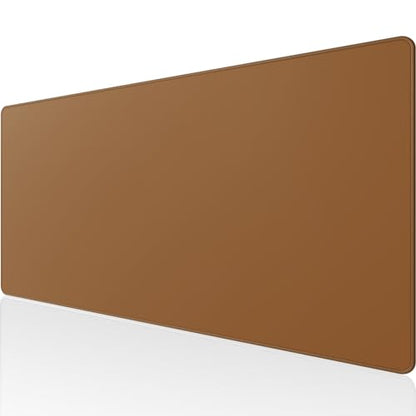 KTRIO Large Gaming Mouse Pad, Desk Mat, 31.5 x 15.7 in, Coffee Brown, XXL | Smooth Micro-Weave Surface, Artistic Pattern Design, Non-Slip Rubber Base, Durable Stitched Edges, Office & Home Use - color: Coffee Brown, size: 31.5l X 15.7w Inches
