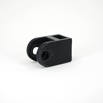 Microphone Mount for HyperX QuadCast - 3D Printed Mic Arm Adapter, Boom Arm Replacement Part, Durable and Strong (Black) - color: Black