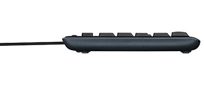 Logitech MK200 Media Combo Wired Keyboard and Mouse, Full-Size Keyboard with Easy-Access Media Controls, High-Definition Optical Mouse, Plug and Play USB Connection – Black - size: One Size