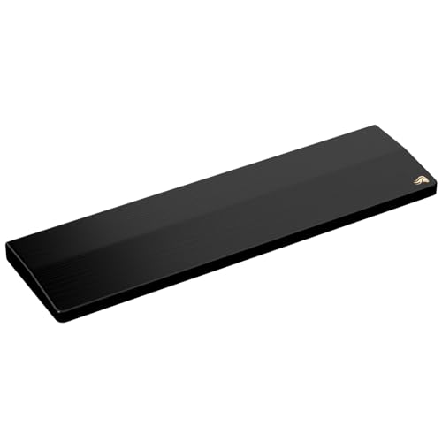 GLORIOUS Gaming Wooden Keyboard Wrist Rest (TKL) - White Ash Wood, Medium-Coarse Grain, Smooth Surface, Sweat & Oil Resistant, Easy Clean, Anti-Slip Rubber Base, 14" x 4" x 0.79" - Onyx - color: Onyx, size: Tenkeyless/TKL Keyboard Wrist Rest