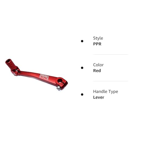 CNC Aluminum Gear Shifter Lever, Foldable Gear Shift Lever Fit for 50cc 110cc 250cc CRF50 XR50 XR CRF Dirt Pit Monkey Bike Motorcycle ATV Quad Accessory Red Red - color: Red