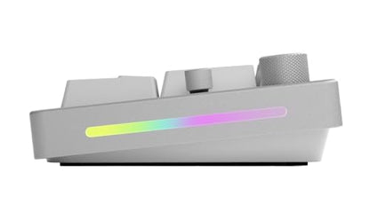 GLORIOUS GMMK Mechanical Numpad- 10 Key USB Programmable Keypad - Hot Swappable, Volume Control, RGB Backlit, Wired & Wireless Bluetooth - Laptop & Keyboard Accessories- White - color: White Ice