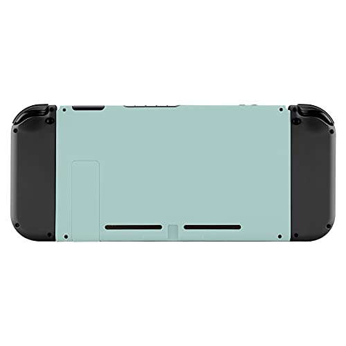 eXtremeRate Light Cyan Back Plate for Nintendo Switch, DIY Replacement Housing Shell Case for Nintendo Switch Console with Kickstand [Only the Backplate, NOT the Console] - color: Light Cyan