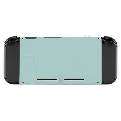 eXtremeRate Light Cyan Back Plate for Nintendo Switch, DIY Replacement Housing Shell Case for Nintendo Switch Console with Kickstand [Only the Backplate, NOT the Console] - color: Light Cyan