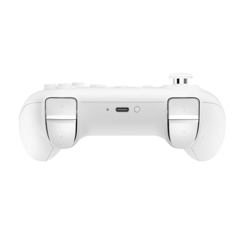 8BitDo 64 Bluetooth Controller for Analogue 3D, Switch 1/2, Windows&Android | Hall Effect Joystick, Turbo, Vibration - Black - color: Black