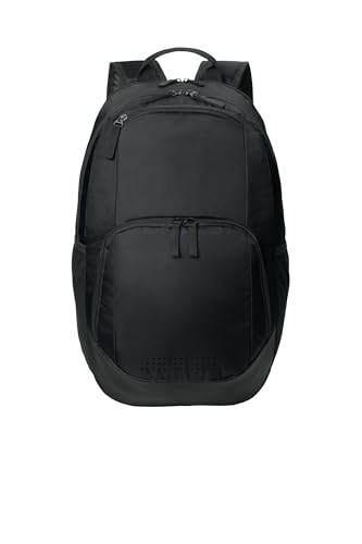 SPORT-TEK Unisex Rec Backpack | Laptop Bag for Women & Men, Gym Backpack with Padded Back & Ventilated Shoe Compartment - color: Black