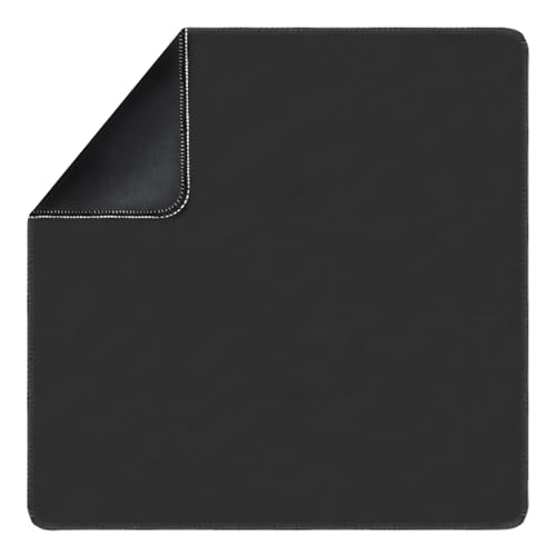 Square Large Tabletop Game Playmat,Used for Playing Poker,Mahjong,Playing Cards,and Role-Playing Games, with Thick Seam Edge,Waterproof,and Anti Slip(80 * 80cm*2mm) Black - color: 80*80*0.2cmBlack, size: 80*80*0.2cm