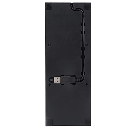 Vertical Gaming Console Cooling Stand with Light Bar for One X, 3 Fans, USB Hub Charging Ports, Decorative Design, ABS Material