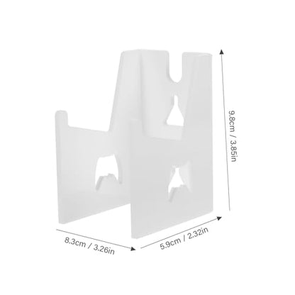 KONTONTY 1piece Game Controller Display Stand Sturdy Wall-mounted Storage Holder for Controllers and Headsets Neat Organizer for Gaming Accessories White
