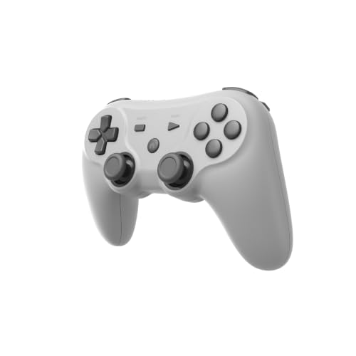 Retro Fighters Defender Pro Wireless Controller for PS1, PS2, PS3, Switch, & PC | 2.4GHz & Bluetooth (Classic Gray) - color: Classic Gray
