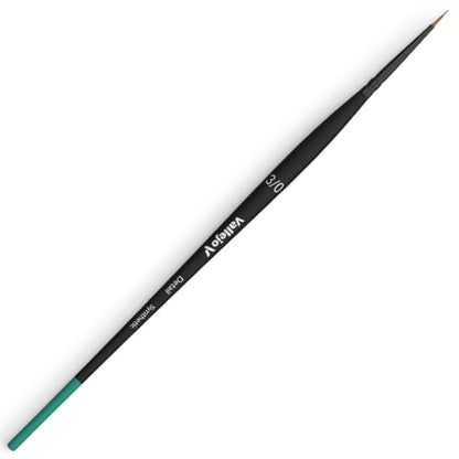 Vallejo - Detail Series Definition Set | Hobby Brush Kit | Flagged Synthetic Bristles | Sizes 4/0, 3/0 and 2/0 | Lightweight and Ergonomic Wooden Handles | Ideal for Acrylic Detail Work - style: Detail Series Definition Set