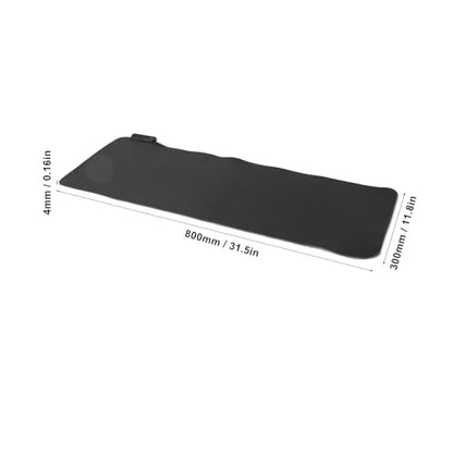 Large RGB Gaming Mouse Pad 800x300x4mm, Non-Slip Rubber Bottom, Plug and Play Mouse Pad for GAMERS, USB Interface