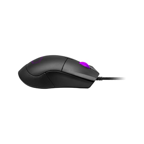 Cooler Master MM310 Wire Gaming Mouse Black, Adjustable 12,000 DPI, Palm|Claw Grip, PixArt Optical Sensor, Ultraweave Cable, PTFE Feet, RGB Lighting ((MM-310-KKOL1) | Pixart 3327 Sensor Up to 12, 50g Lightweight, Ultraweave Type-C Cable, Ptfe Feet, Palm a