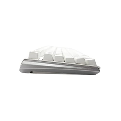 Ducky One 3 Mechanical Gaming Keyboard, Cherry MX Blue, RGB, Pure White | Mechanical gaming keyboard with hot-swappable switches, RGB backlight - color: Cherry MX Blue
