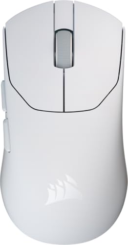 Corsair Sabre v2 PRO Ultralight FPS Wireless Gaming Mouse – 33,000 DPI, 36g Weight, 8,000Hz Hyper-Polling, Mechanical Switches, Up to 70-Hour Wireless Battery Life, Web Hub – White - color: White