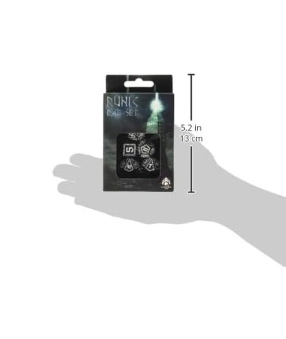 Q-Workshop Runic Dice Black/White (7) Board Game