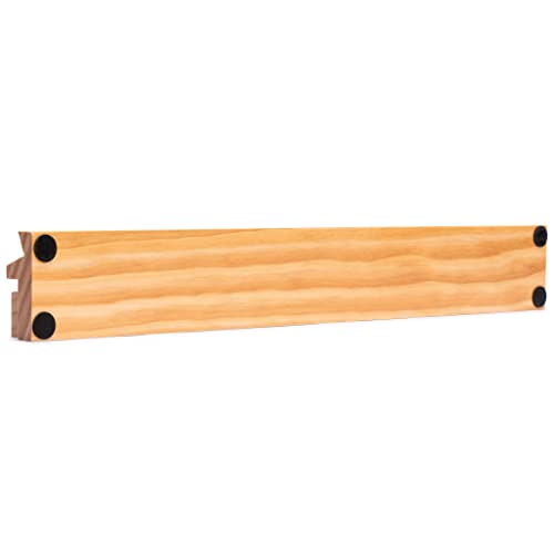 Yellow Mountain Imports 18-Inch Natural Pine Wooden Mahjong Racks with Pushers - Set of 4 (Racks with Pushers Only) - color: Natural Pine