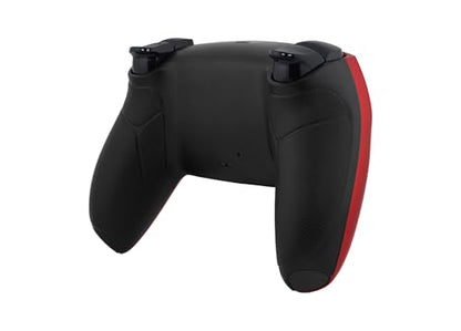 Crazy Controllerz Custom Wireless Controller for PS5 with Z-Touch™ Seamless Soft Touch Front Shell and Z-Grip™ Comfort Zones - Metallic Red - color: METALLIC RED
