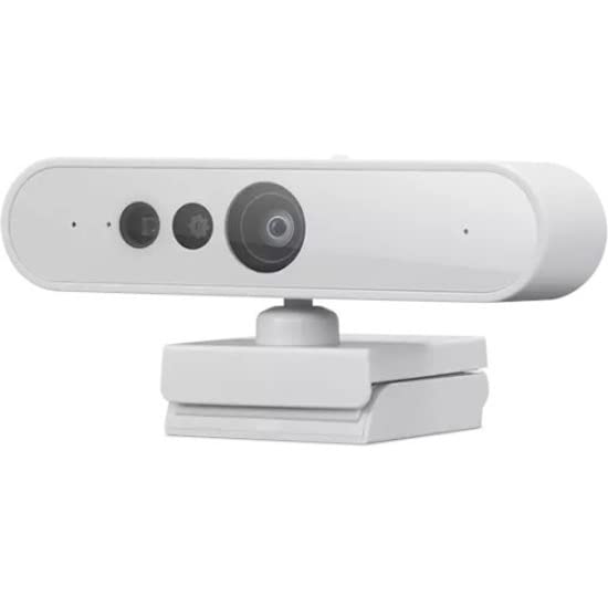 Lenovo HD 1080p Webcam (510 FHD) - Monitor Camera with 4X Digital Zoom, 95° Wide Angle, 360° Rotation Pan & Tilt - Desktop Cam with Dual Microphones & Windows Hello for Livestreaming & Conferences