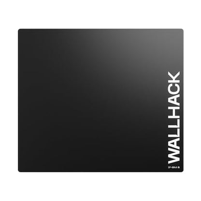 Wallhack SP-004A Glass Gaming Mouse Pad, Medium 15.4x17.7 in, Black | Tempered Glass Mousepad For FPS & Esports, Compact Precision Surface With Smooth Tracking & Non-Slip 60A Silicone Base - color: SP-004A Compact | Black