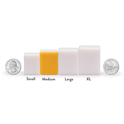 Yellow Mountain Imports Chinese Mahjong Set – Rouge Prestige – 146 Medium Tiles, Professional Set for Chinese-Style Play [中式麻將 專業套裝] - color: Yellow