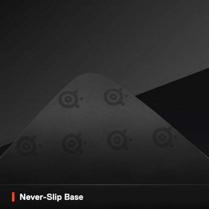 SteelSeries QcK Gaming Mouse Pad - XXL Cloth - Peak Tracking and Stability - Esports Mousepad - Never-Slip - Full Desk Coverage - color: Black, size: XXL, style: Classic