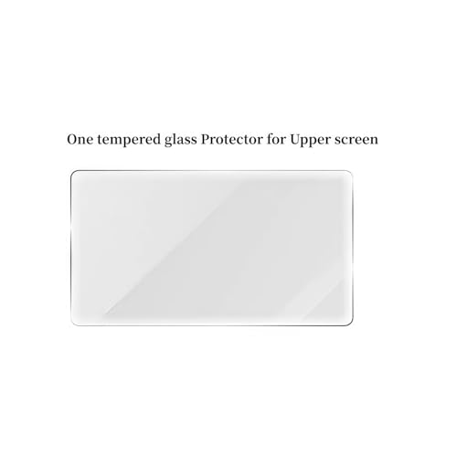 THOR Tempered Glass Screen Protector for AYN THOR Handheld Gaming Console, Dual Screen Full Coverage HD Clear Anti-Scratch Anti-Fingerprint Protective Film Set (Upper Screen Protector)