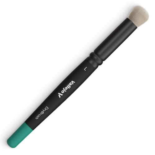 Vallejo - Dry Brush Set | Natural Hair Detailing Brushes | Set for Miniature Model Painting | Sizes Small, Medium, Large | Lightweight and Ergonomic Wooden Handles | Art Supplies - style: Dry Brush Set