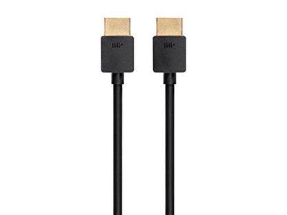 Monoprice 8K Ultra High Speed Slim HDMI Cable - HDMI 2.1, 8K@60Hz, 4K@120Hz, 48Gbps, HDR, VRR, 1ft, Black - size: 1 Feet, style: Cable
