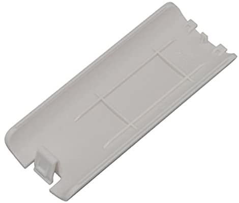 Battery Back Cover Case Door Sell Lid for Wii Remote Controller Replacement (White) - color: White