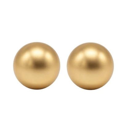 AKUYAO 2PCS/Set 35mm LB-35 M6 Metal Fight Stick Ball Head Arcade Joystick Ball Top Multi Color Replacement (Gold-Plated) - color: Gold-Plated
