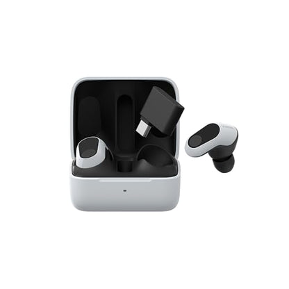 Sony INZONE Buds Wireless Noise Cancelling Gaming Earbuds, White | Perfect for PlayStation® 5, PC/PS5/Switch/Mobile, 48Hr Battery with Case, Low Latency 2.4GHz USB-C Dongle, Truly Wireless - color: White
