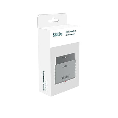 8Bitdo Bluetooth Retro Controller Adapter Receiver for PS1 PS2 and Windows | Compatible with PS5/PS4 Controller, Xbox Series/Xbox One Bluetooth and Switch Pro Controller