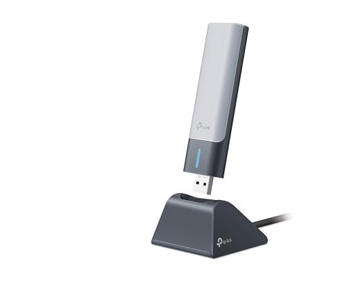 TP-Link AX1800 WiFi 6 USB Adapter for Desktop PC (Archer TX21UH) Wireless Network Adapter with 2.4GHz, 5GHz, MU-MIMO, OFDMA, High Gain Dual Band 5dBi Antenna, WPA3, Supports Windows 11/10 - style: AX1800, Wi-Fi 6