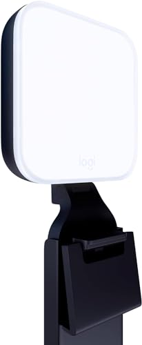 Logitech for Creators Litra Glow Premium LED Streaming Light with TrueSoft, Adjustable Monitor Mount, Brightness & Color Temp Settings, Desktop app Control for PC/Mac - Graphite